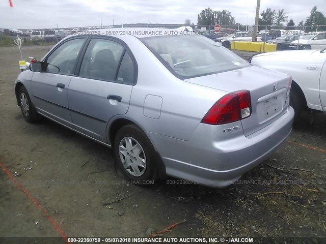 1HGES163X4L008099 - 2004 HONDA CIVIC DX VP Gümüş foto 3