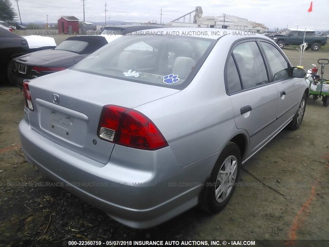1HGES163X4L008099 - 2004 HONDA CIVIC DX VP Gümüş foto 4