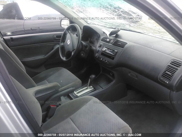 1HGES163X4L008099 - 2004 HONDA CIVIC DX VP Gümüş foto 5