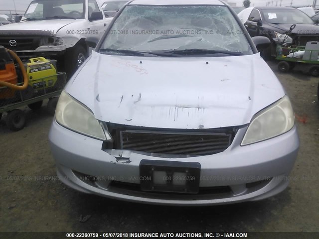 1HGES163X4L008099 - 2004 HONDA CIVIC DX VP Gümüş foto 6