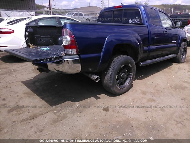 5TFUX4EN7EX028594 - 2014 TOYOTA TACOMA ACCESS CAB Көк фото 4