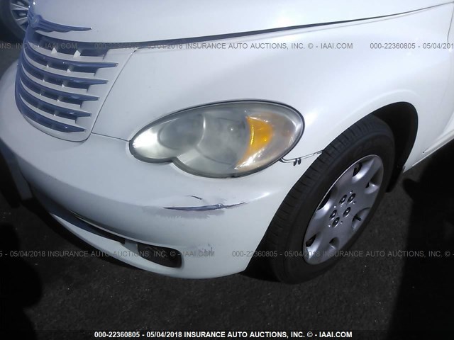 3A4FY58B96T352893 - 2006 CHRYSLER PT CRUISER TOURING WHITE photo 6