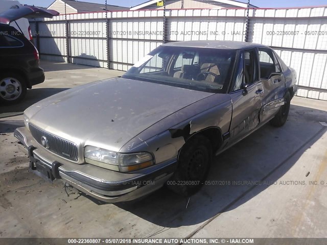 1G4HR53LXPH510973 - 1993 BUICK LESABRE LIMITED GOLD photo 2