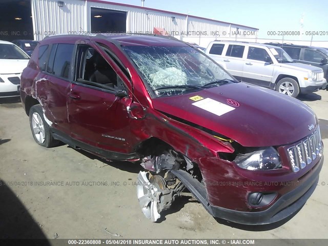 1C4NJCEA0GD633140 - 2016 JEEP COMPASS LATITUDE RED photo 6