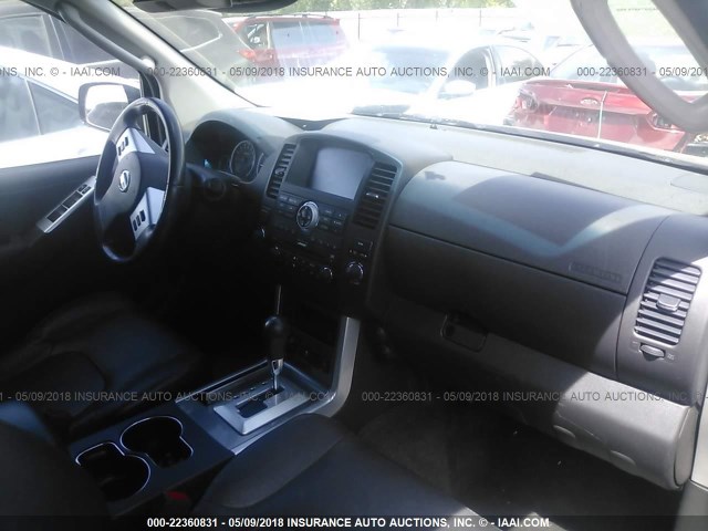 5N1AR1NB2CC628022 - 2012 NISSAN PATHFINDER S/LE/SE BLACK photo 5