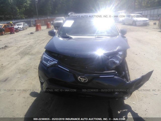 2T3YFREV0HW324941 - 2017 TOYOTA RAV4 LIMITED/PLATINUM Dark Blue photo 6