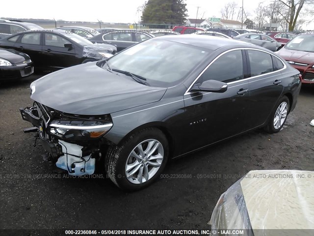 1G1ZJ5SU8HF159514 - 2017 CHEVROLET MALIBU HYBRID GRAY photo 2