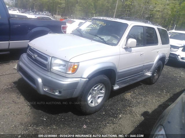 JT3HN87R5Y9032610 - 2000 TOYOTA 4RUNNER LIMITED GRAY photo 2