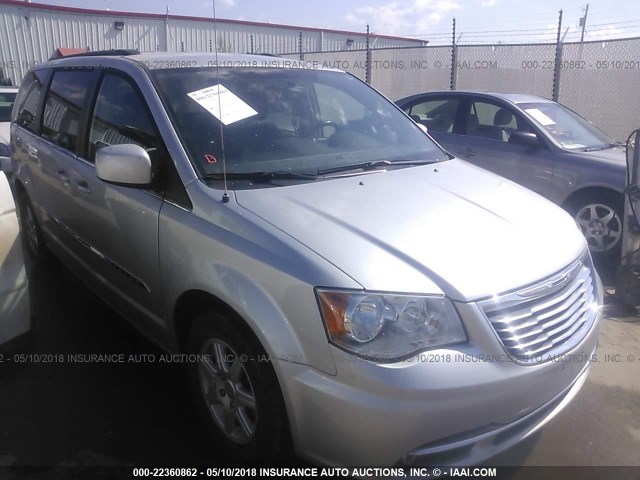 2C4RC1BGXCR158287 - 2012 CHRYSLER TOWN & COUNTRY TOURING SILVER photo 1