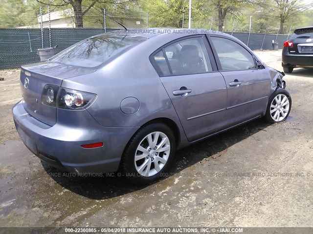 JM1BK32G181800374 - 2008 MAZDA 3 I GRAY photo 4