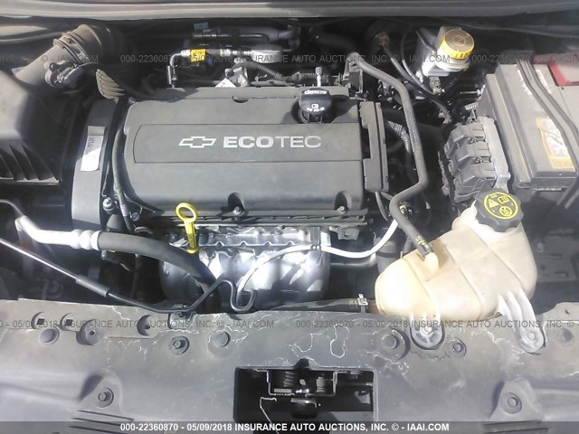 1G1JA5SH1G4123674 - 2016 CHEVROLET SONIC LS BLACK photo 10