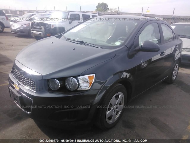 1G1JA5SH1G4123674 - 2016 CHEVROLET SONIC LS BLACK photo 2