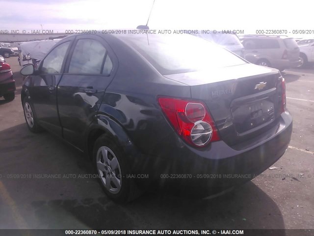 1G1JA5SH1G4123674 - 2016 CHEVROLET SONIC LS BLACK photo 3