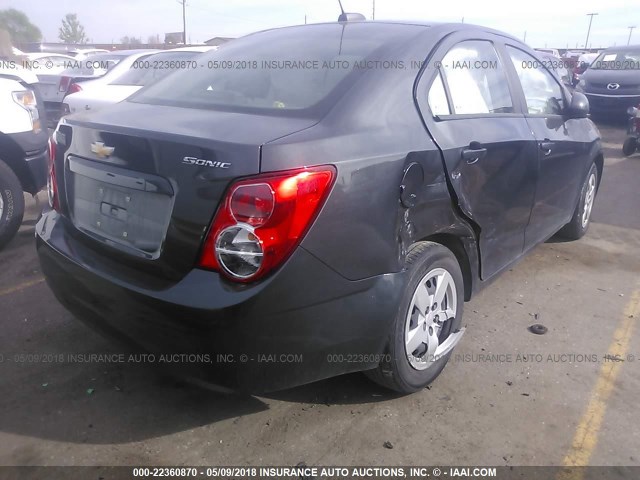 1G1JA5SH1G4123674 - 2016 CHEVROLET SONIC LS BLACK photo 4