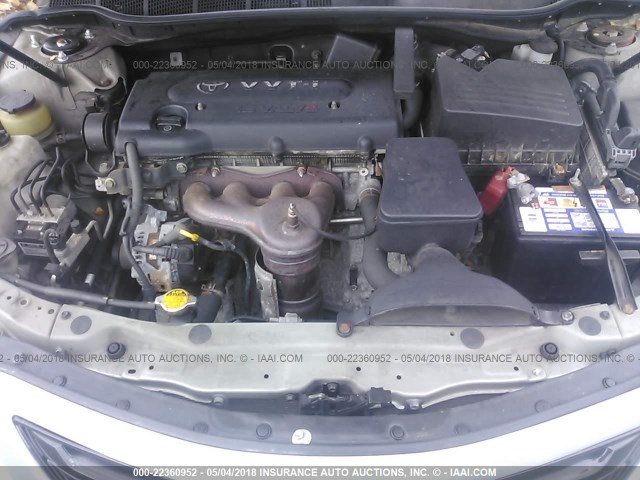 4T1BE46KX7U015484 - 2007 TOYOTA CAMRY NEW GENERAT CE/LE/XLE/SE SILVER photo 10