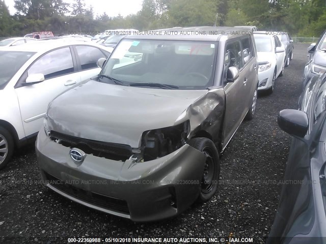 JTLZE4FE3DJ035140 - 2013 TOYOTA SCION XB BEIGE photo 2