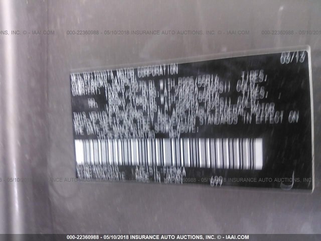 JTLZE4FE3DJ035140 - 2013 TOYOTA SCION XB BEIGE photo 9