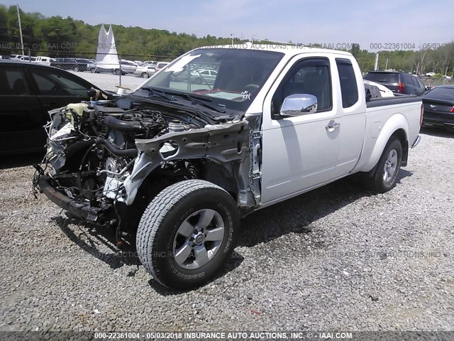 1N6BD0CT8DN723796 - 2013 NISSAN FRONTIER S/SV WHITE photo 2