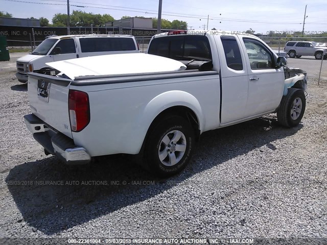 1N6BD0CT8DN723796 - 2013 NISSAN FRONTIER S/SV WHITE photo 4