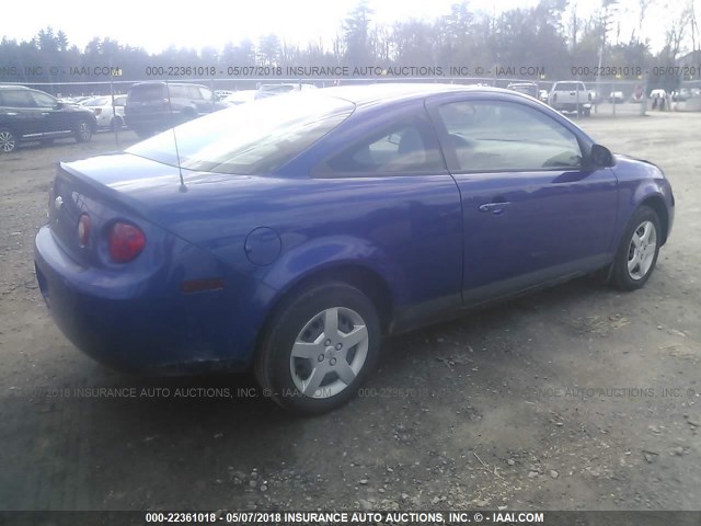 1G1AK15F177339426 - 2007 CHEVROLET COBALT LS PURPLE photo 4