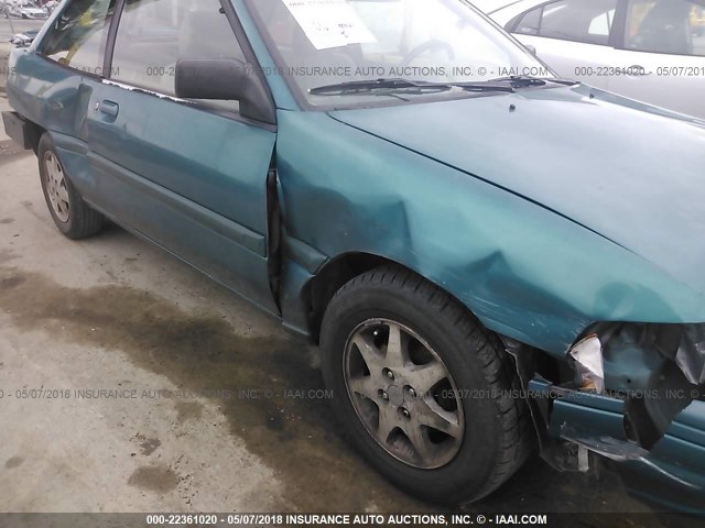 1FARP11J2RW339150 - 1994 FORD ESCORT LX/SPORT GREEN photo 6