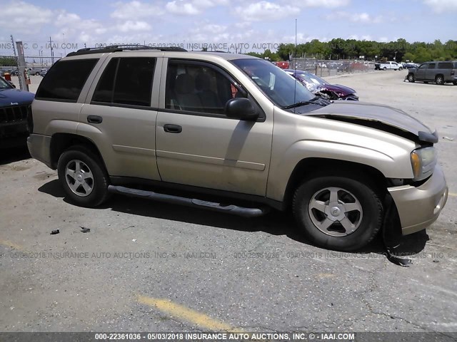 1GNDS13S362258614 - 2006 CHEVROLET TRAILBLAZER LS/LT GOLD photo 1