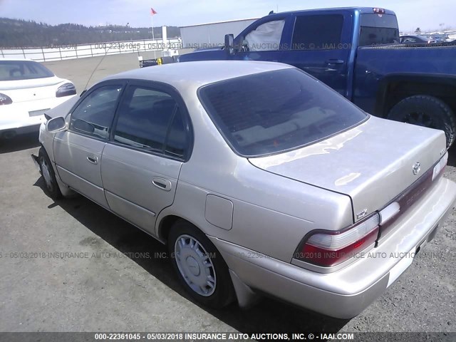 1NXBB02E8VZ501760 - 1997 TOYOTA COROLLA DX TAN photo 3