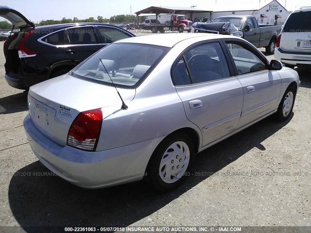 KMHDN46D76U329070 - 2006 HYUNDAI ELANTRA GLS/GT/LIMITED Light Blue photo 4