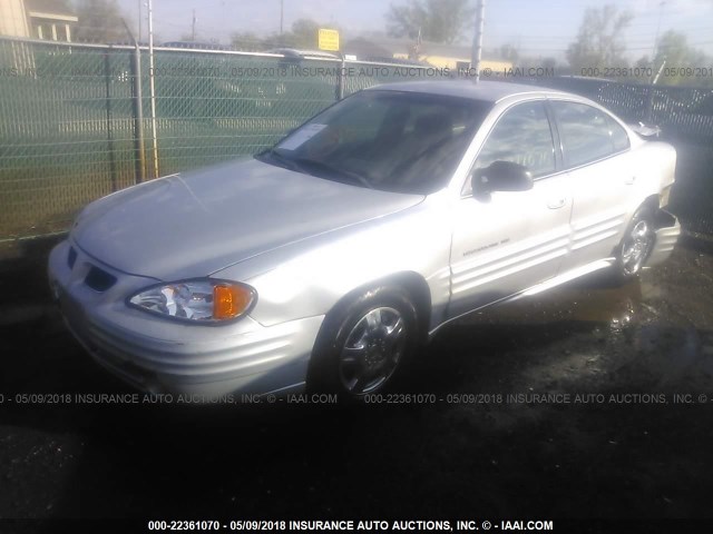 1G2NE52T01M523108 - 2001 PONTIAC GRAND AM SE SILVER photo 2