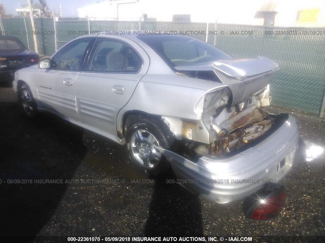 1G2NE52T01M523108 - 2001 PONTIAC GRAND AM SE SILVER photo 3