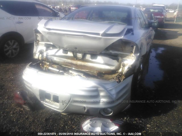 1G2NE52T01M523108 - 2001 PONTIAC GRAND AM SE SILVER photo 6