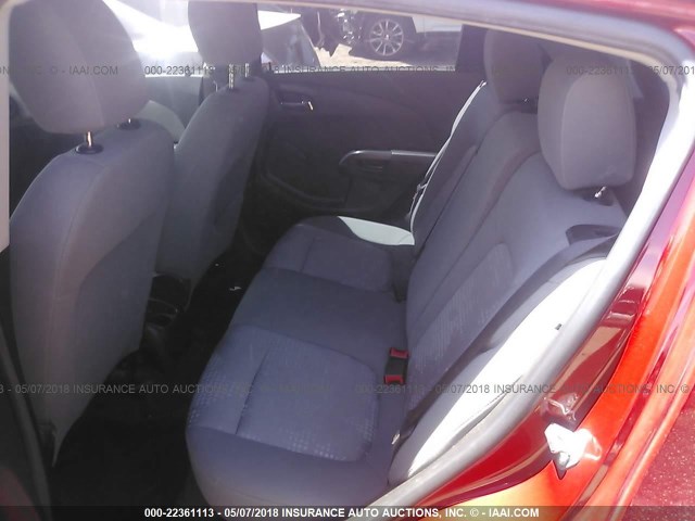 1G1JA6SH7D4160780 - 2013 CHEVROLET SONIC LS 红色 照片 8