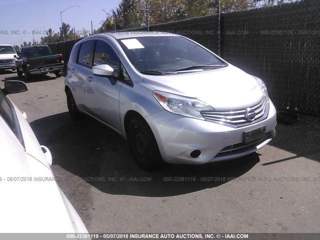3N1CE2CP9FL370350 - 2015 NISSAN VERSA NOTE S/S PLUS/SV/SL/SR SILVER photo 1