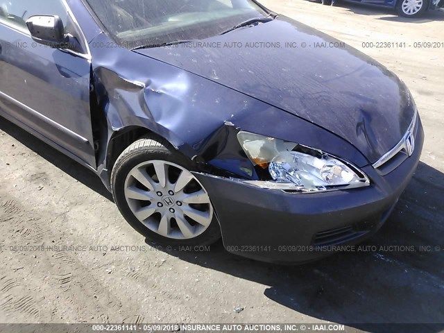 1HGCM66427A068479 - 2007 HONDA ACCORD SE BLUE photo 6