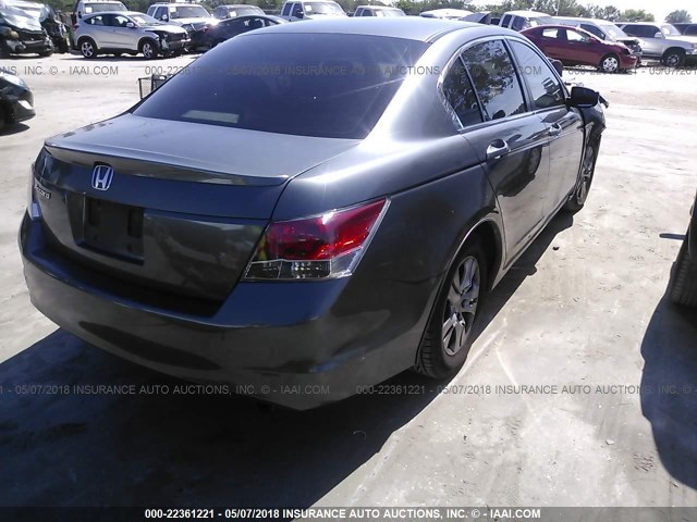 JHMCP26458C075106 - 2008 HONDA ACCORD LXP GRAY photo 4