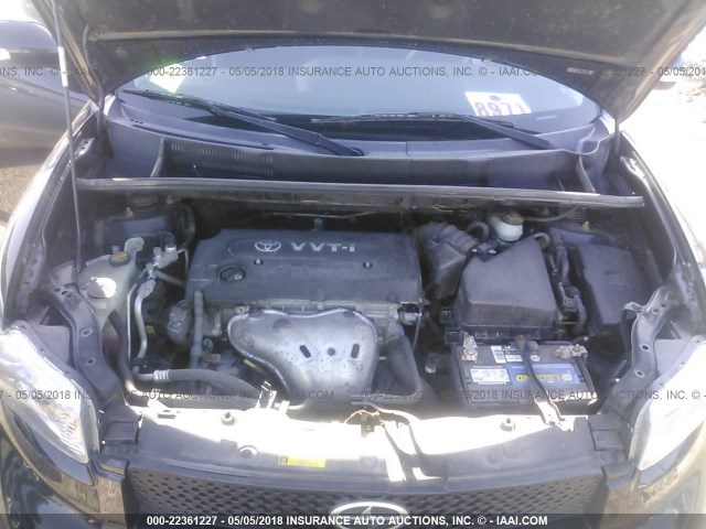 JTLKE50E991096094 - 2009 TOYOTA SCION XB BLACK photo 10