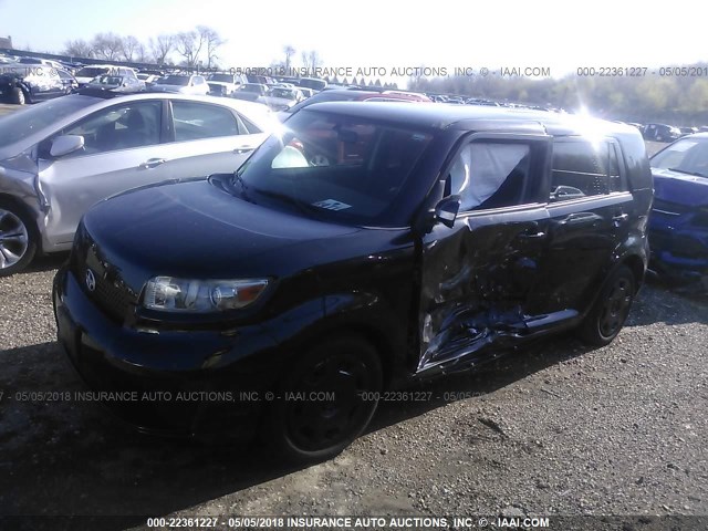 JTLKE50E991096094 - 2009 TOYOTA SCION XB BLACK photo 2