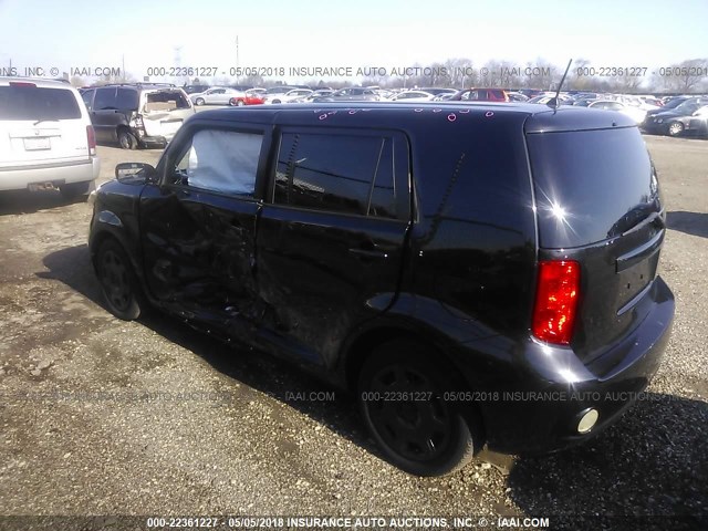 JTLKE50E991096094 - 2009 TOYOTA SCION XB BLACK photo 3