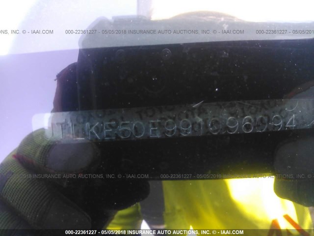 JTLKE50E991096094 - 2009 TOYOTA SCION XB BLACK photo 9