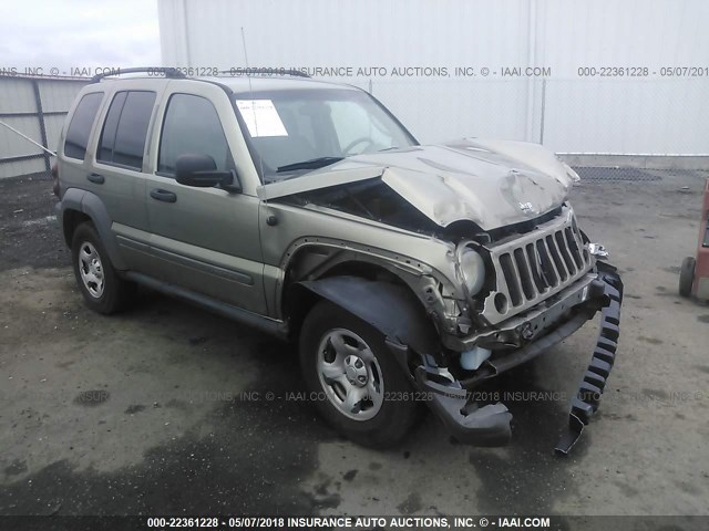 1J4GL48KX6W279749 - 2006 JEEP LIBERTY SPORT GOLD photo 1