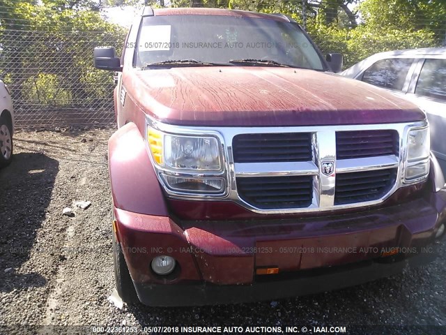 1D8GU58K67W639420 - 2007 DODGE NITRO SLT RED photo 6