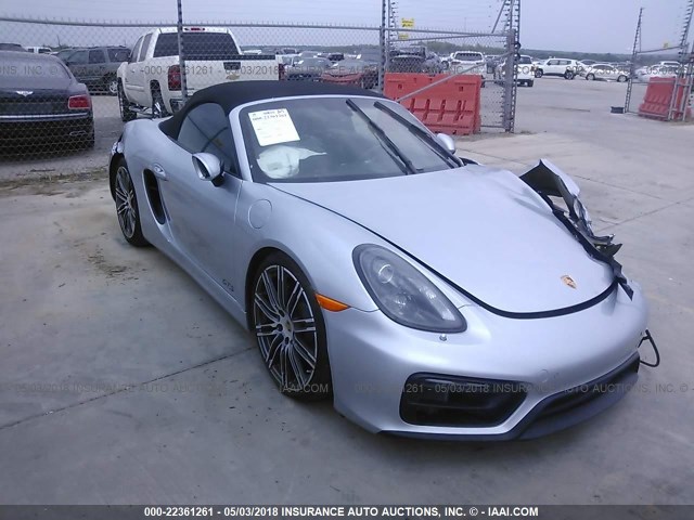 WP0CB2A81FS140336 - 2015 PORSCHE BOXSTER S SILVER photo 1