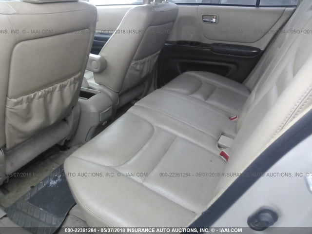 JTEHF21A830153293 - 2003 TOYOTA HIGHLANDER LIMITED TAN photo 8