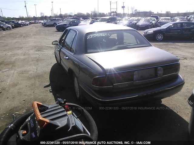 1G4HP52K4XH470677 - 1999 BUICK LESABRE CUSTOM BROWN photo 3