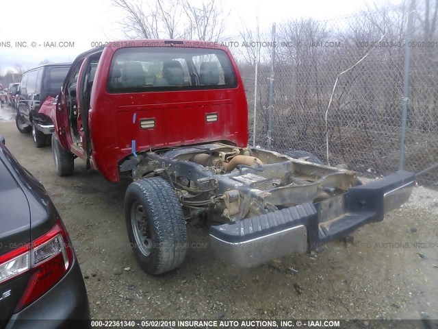 1FT7W2B65BEA30420 - 2011 FORD F250 SUPER DUTY RED photo 3