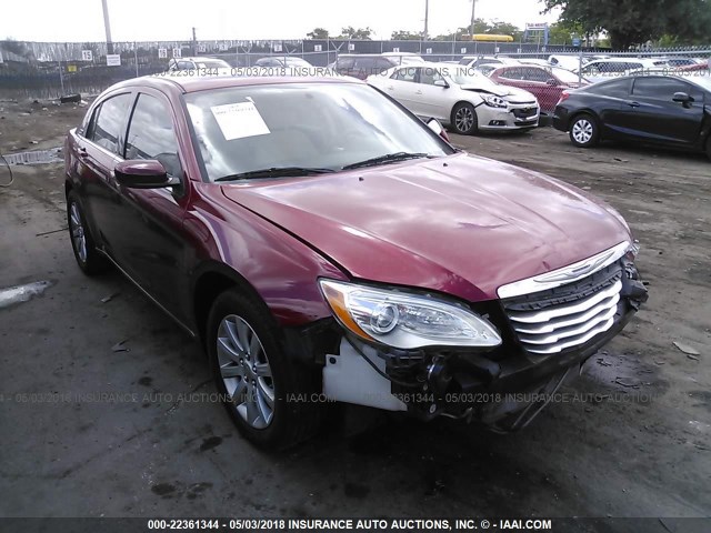 1C3CCBBB7DN618847 - 2013 CHRYSLER 200 TOURING RED photo 1