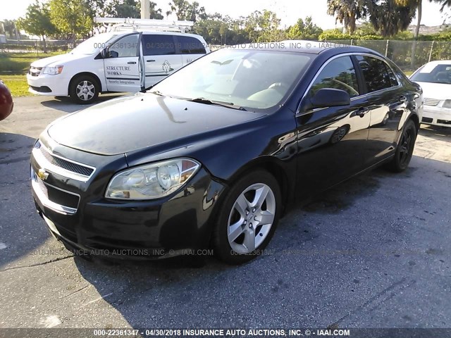 1G1ZB5EB3AF275460 - 2010 CHEVROLET MALIBU LS 黑色 照片 2