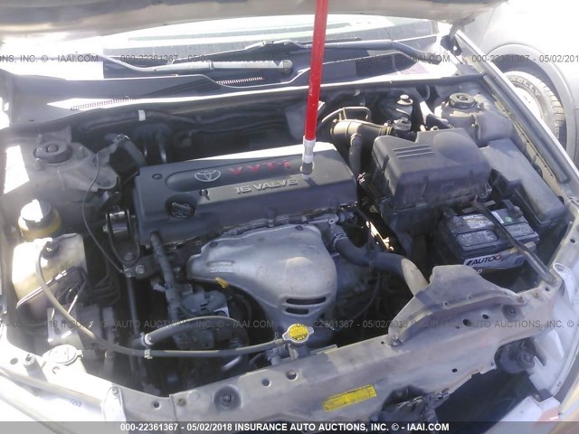 4T1BE32K72U539927 - 2002 TOYOTA CAMRY LE/XLE/SE ოქროსფერი ფოტო 10