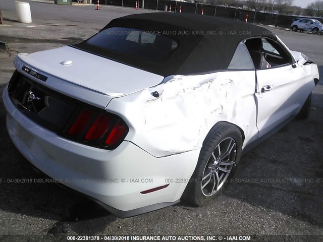 1FATP8UH0H5204924 - 2017 FORD MUSTANG WHITE photo 4