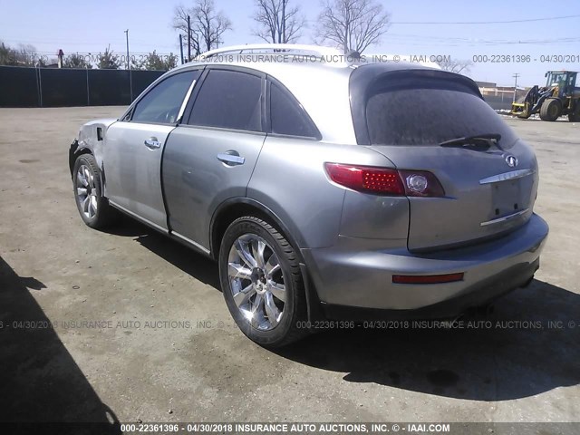 JNRBS08W94X402706 - 2004 INFINITI FX45 SILVER photo 3